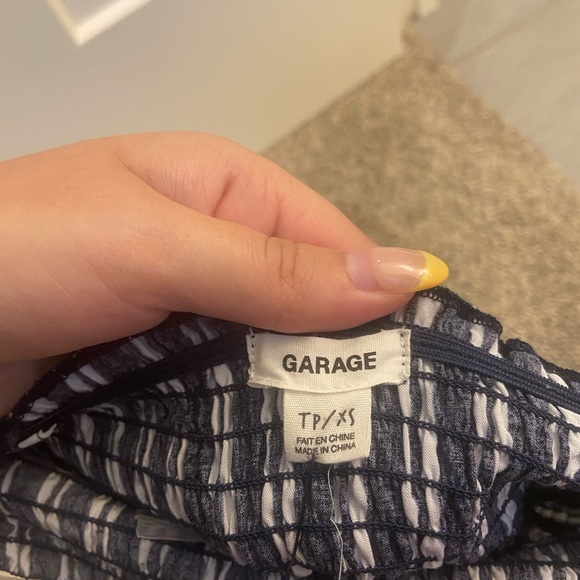 Garage Smocked Strapless Romper - Picture 3 of 3